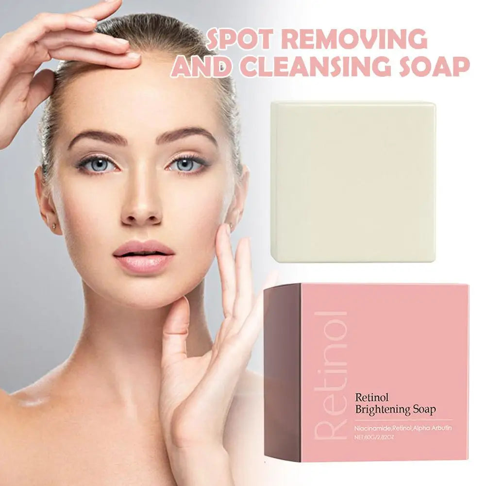 Retinol Brightening and Spot Removing Cleansing Soap Deeply cleanse repair the skin fade dark spots fine lines Korean nursing