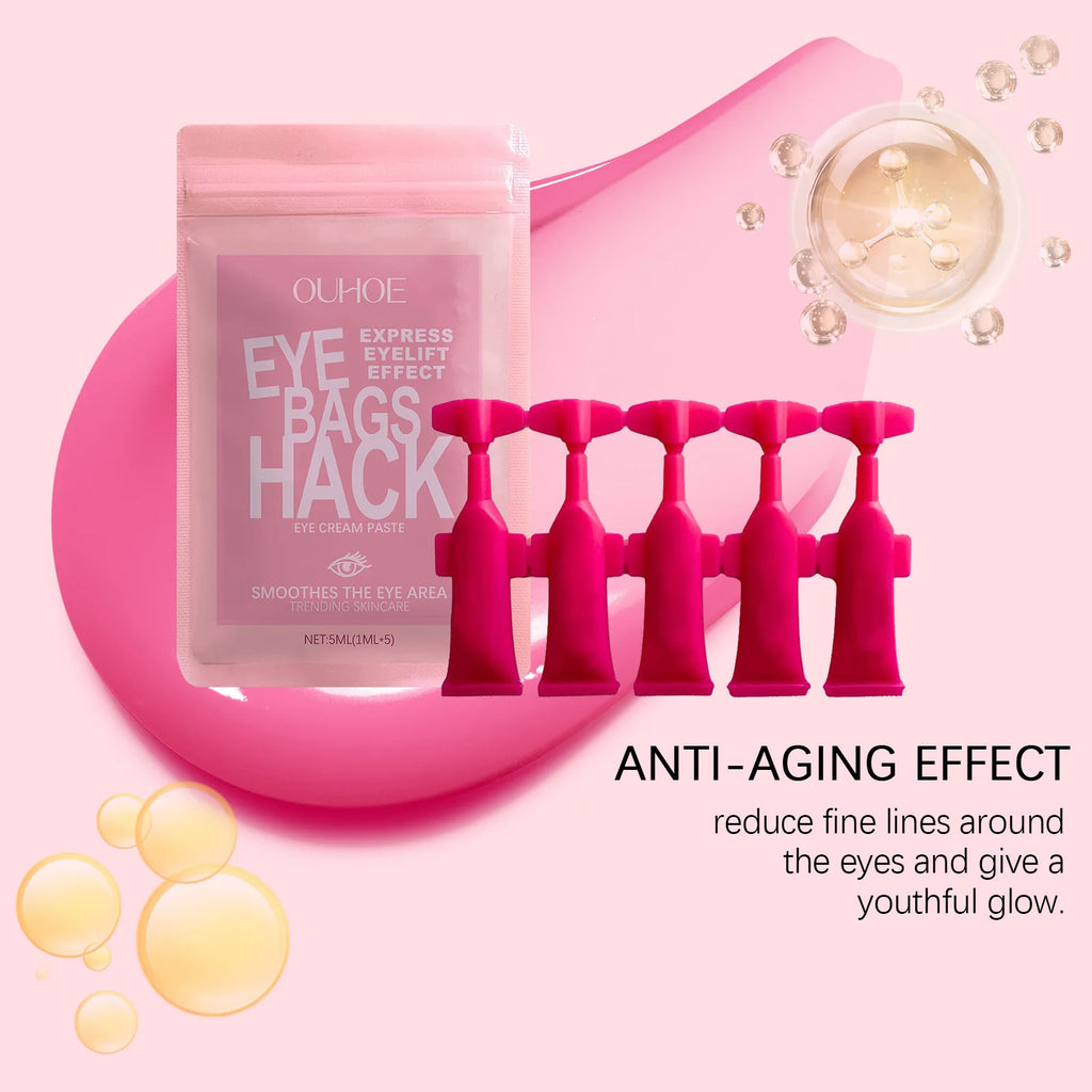 Anti Wrinkle Eye Cream Hydration Moisturizing Compact Wrinkle Reduce Eye Fine Sagging Line Defense Restore Eye Elasticity Cream