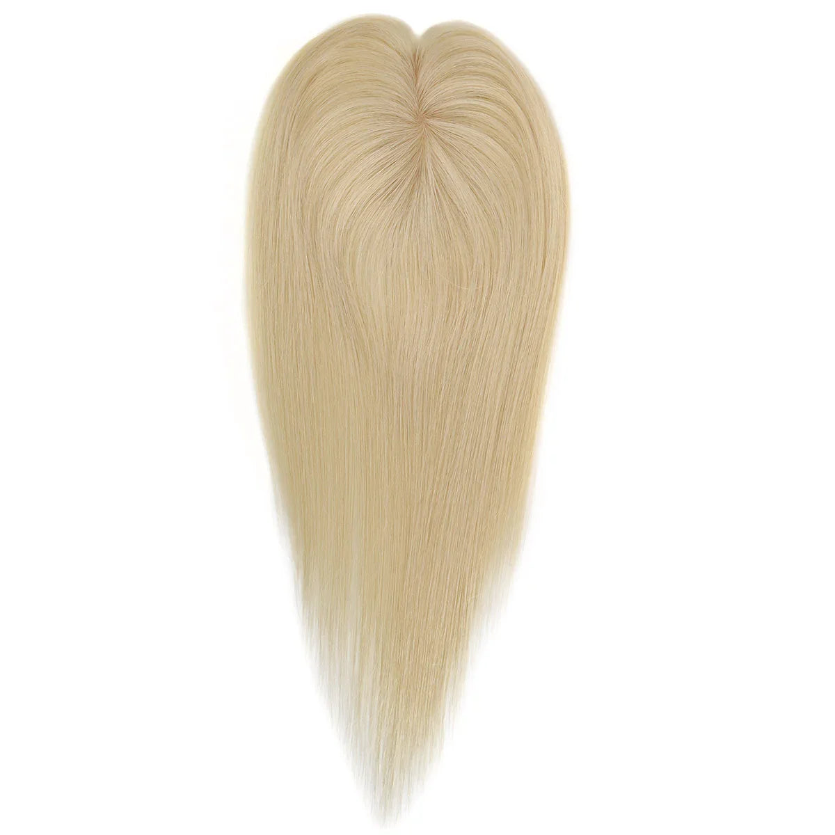 TUW10 3''x5'' Silk Base Hair Topper for Women with PU around 3 Clip 110% Handmade Remy Human Hair Natural Looking Topper Hairpin
