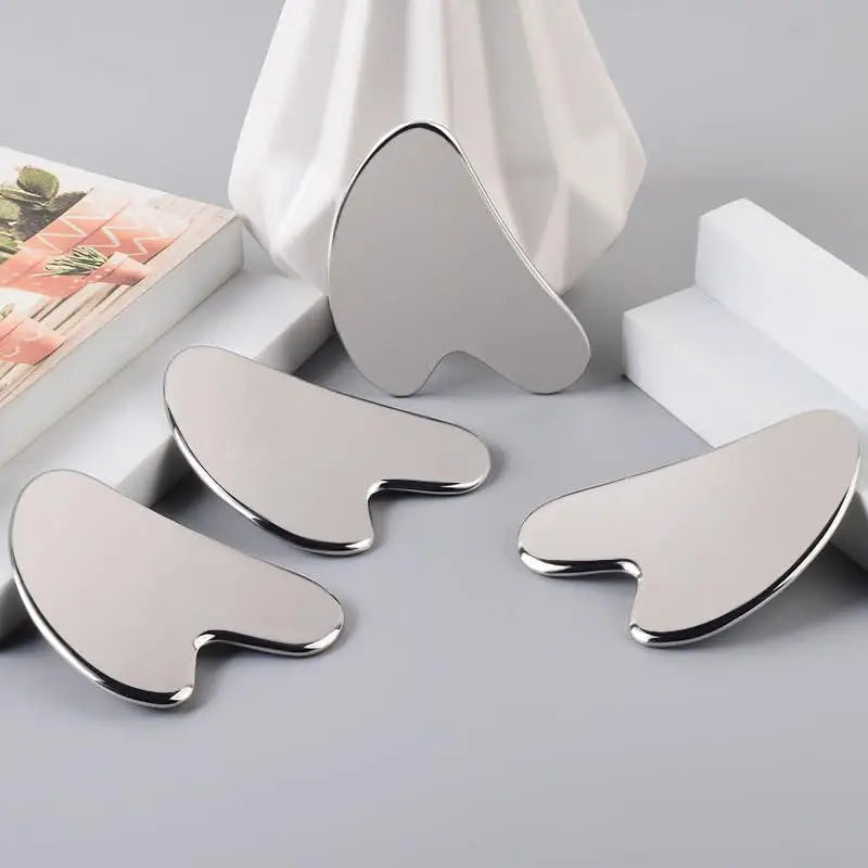 Gua Sha Board Guasha Massage For Face Stainless Steel Body Massager Facial Scraping Plate Guasha Scraper For Neck Back