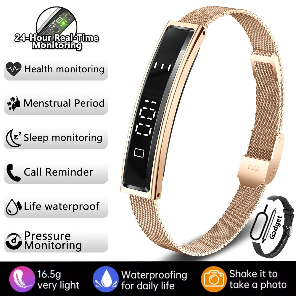2026 New Smart Watch Pedometer Health Smart Bracelet Women Men Sports Fitness Waterproof Heart Rate Sleep Monitoring Wristbands
