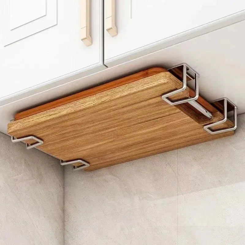 Kitchen Accessories Stainless Steel Sponge Holder Spoon Holder Pot Clips Self Adhesive Kitchen Storage Organizer Kitchen Gadgets
