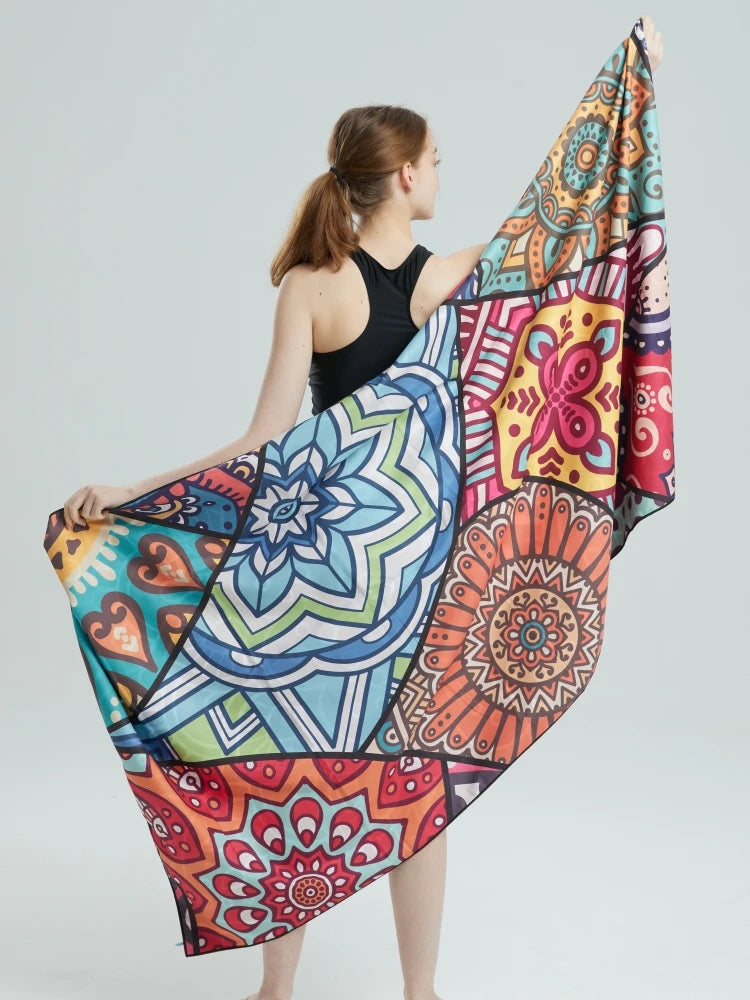 Big Microfiber Beach Towels Quick Dry Towel Sand Cloud Beach Towels Aldults Pool Towel for Travel Swim Pool Yoga（S16）