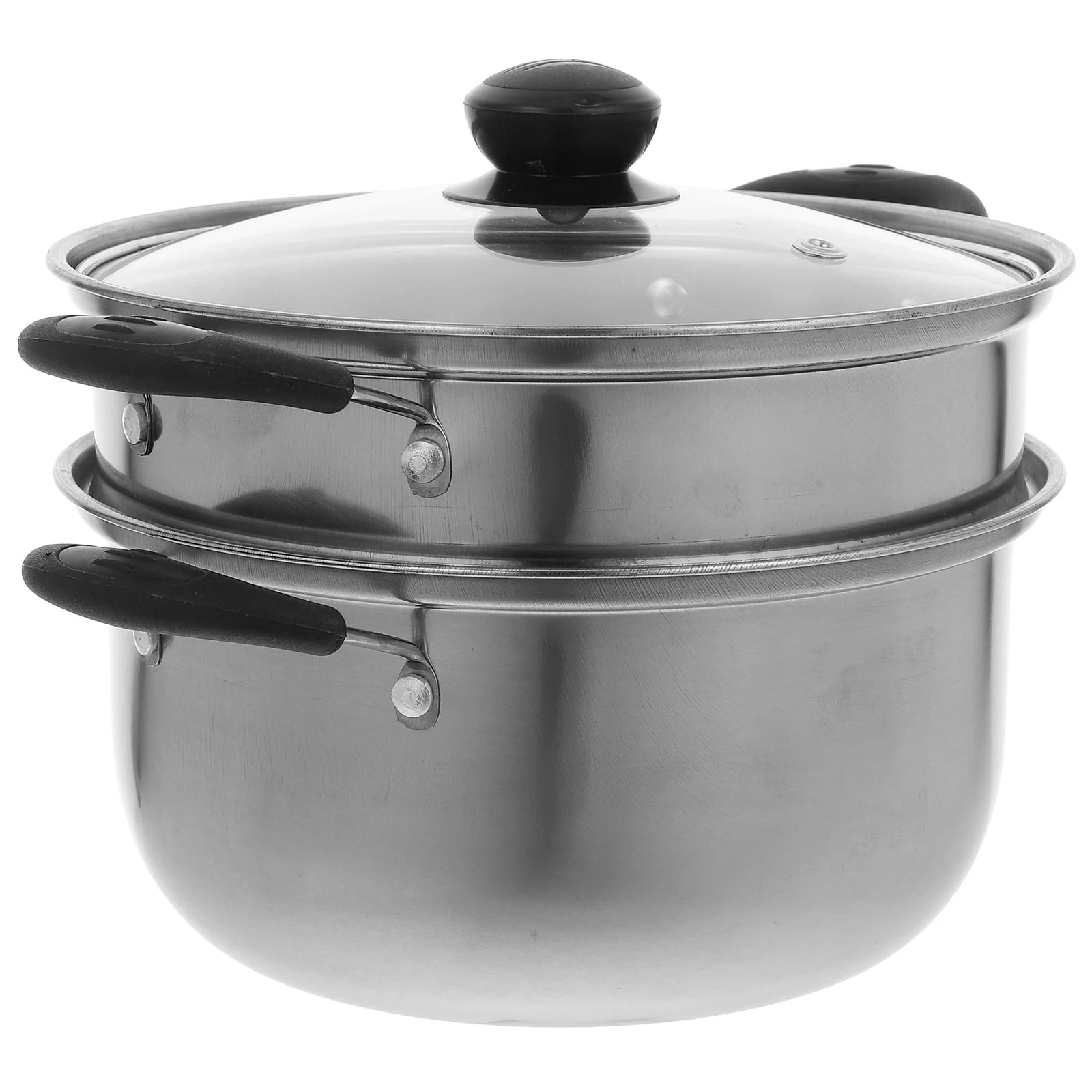 Stainless Steel Stock Pot 18L Premium Deep Multifunctional Steam Pot for Household Cooking Soup Steamer Pan Healthy Cookware
