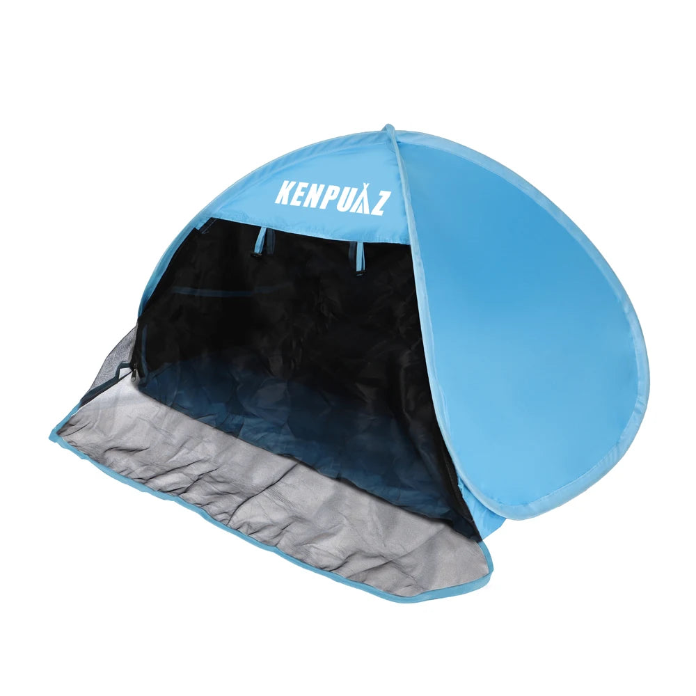 Portable Sun Shelter Instant Sun Shade Canopy Head PopUp Canopy Automatic Shade Tent for Beach Camping Fishing Hiking Picnic
