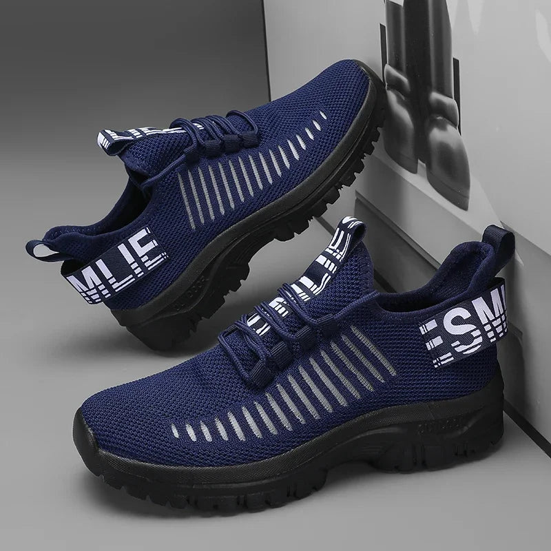 Men's Running Shoes Comfortable Correction Arch Support Breathable Mesh Straps Casual Shoes Gym Training Travel Sports Shoes