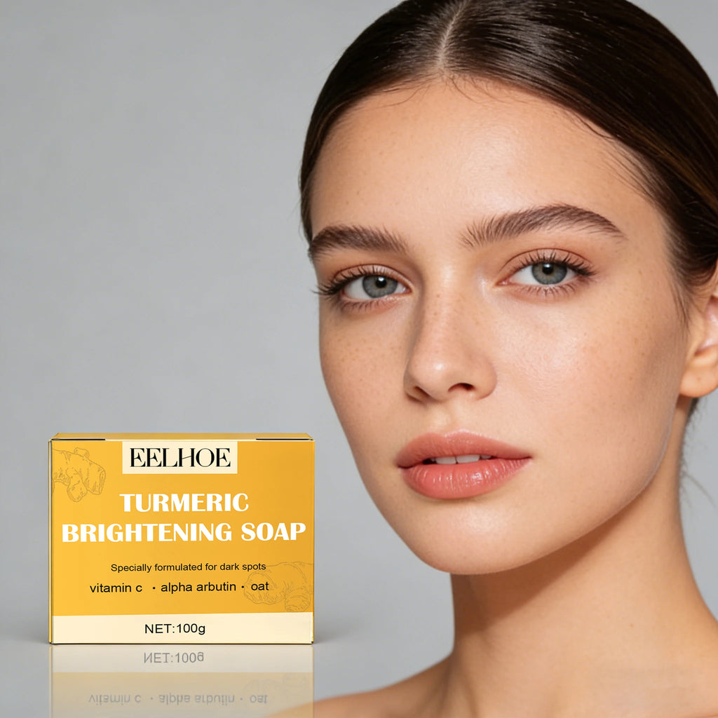 Turmeric Face Soap Brightening Skin Remove Dark Spots Anti-Acne Even Skin Tone Improve Pigmentation Moisturizing Facial Cleanser