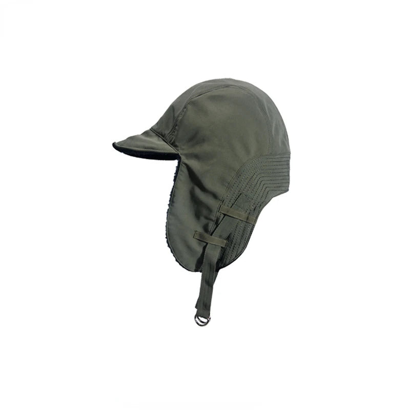 INS Women Men Cotton Auturm Winter Warm Trapper Bomber Hats 2022 Snow Caps Earflap Bonnet Russian Ushanka