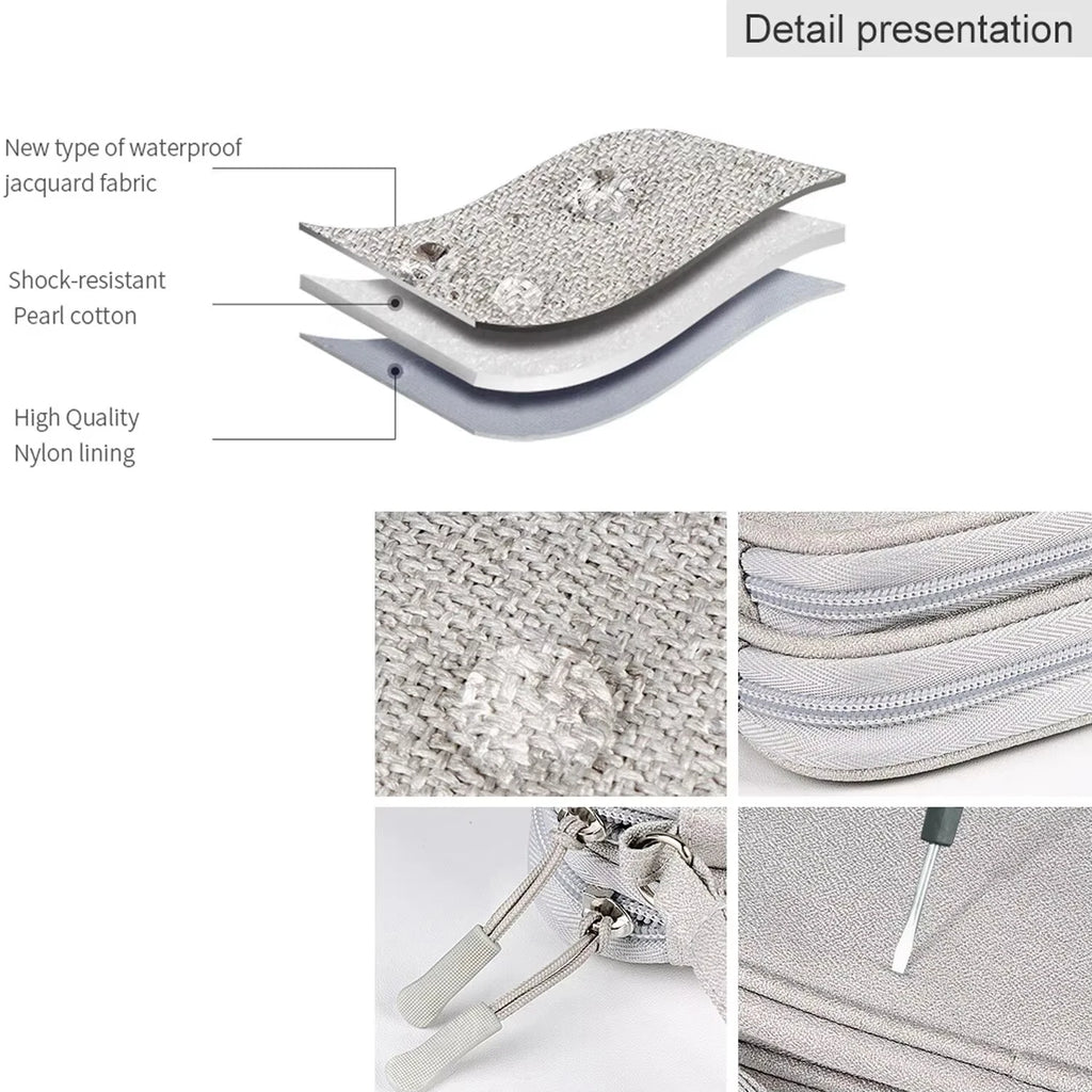 Travel Portable Digital Product Storage Bag Waterproof Double Layer Case for USB Data Cable Organizer Portable Tech Gadget Pouch