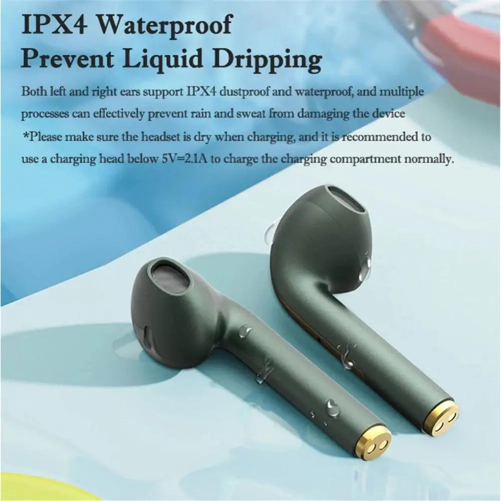 J18 Wireless Headset Bluetooth 5.3  Hifi In-ear Stereo Microphone Touch Waterproof TWS Noise Cancelling HD Gaming Headset 2025