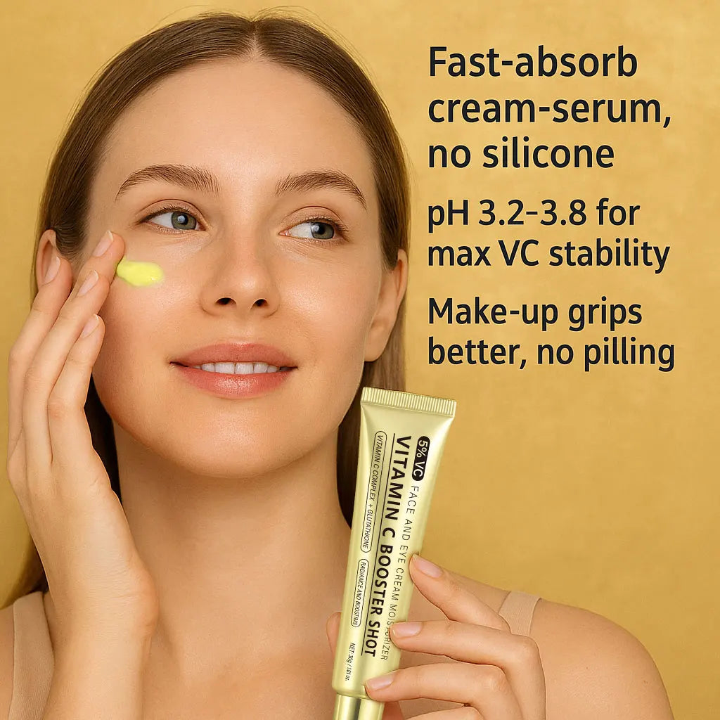 Vitamin C Booster Serum,Brightens Skin Tone, Vitamin C Shot Serum with Glutathione, Niacinamide and Vitamin E for Glow Skin,30g