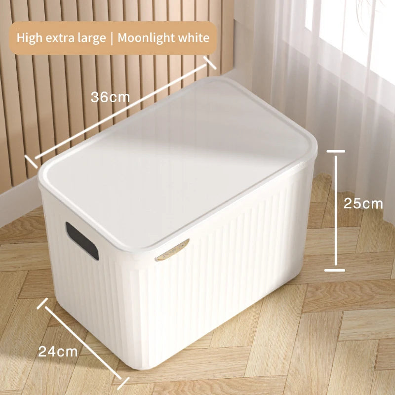 Home Wardrobe Clothes Organizer Plastic Toy Storage Boxes for Bedroom Cabinets Drawers Cosmetic Makeup Doll Accessory Container