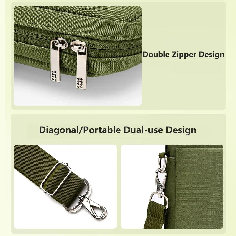 Laptop Bag 13.3 14 15.6 17 Inch Notebook Bag Sleeve for Macbook Air Pro 16 Case Xiaomi Shoulder Handbag New Waterproof Briefcase