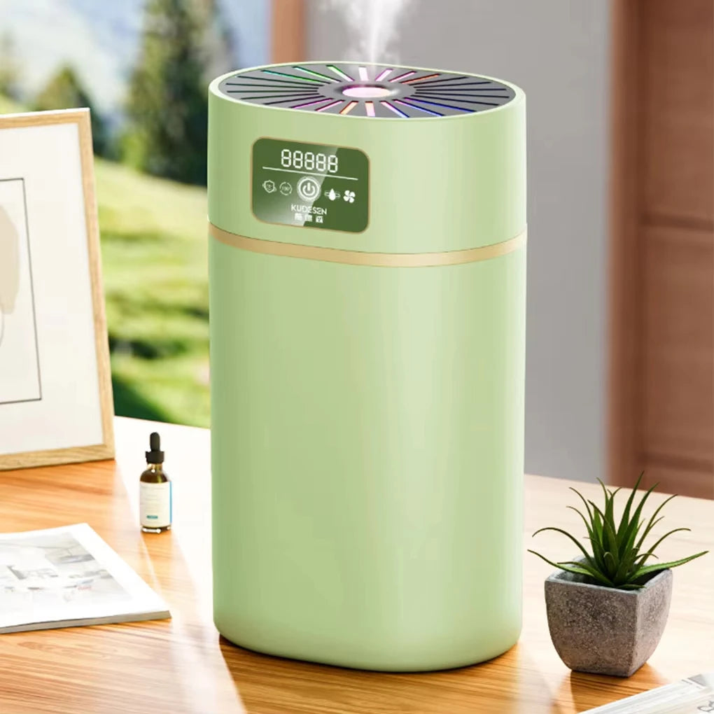 1.1L Humidifier Large Capacity Mist Home Quiet Bedroom Colorful Atmosphere Light Air Moisturizer Portable Desktop USB Charging
