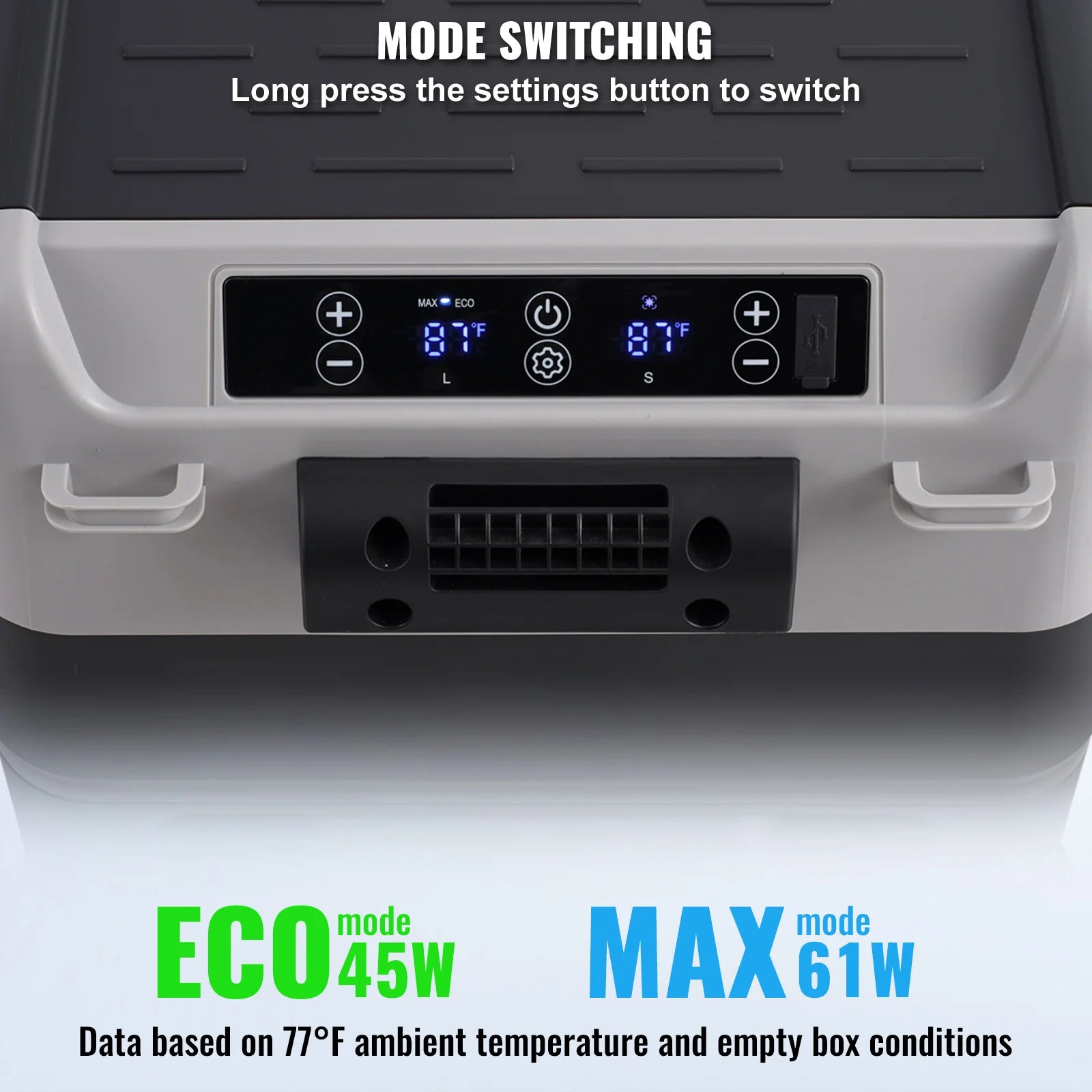 SucceBuy 40/50/58L Portable Car Refrigerator 12VoltCar Refrigerator Fridge Dual Zone Portable Freezer Compressor Cooler for Home