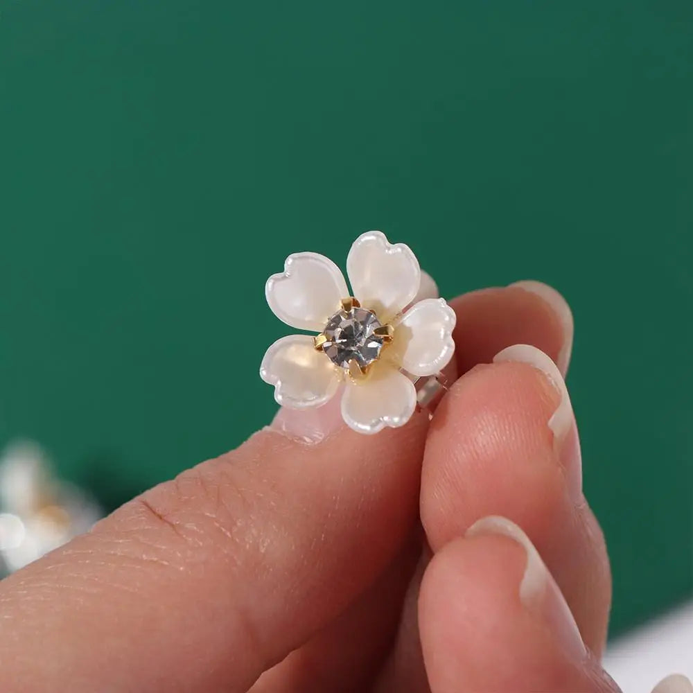 10pcs Dread Locks Flower Decor Hair Ring Hair Braiding Headwear Dreadlocks Beads Dirty Braids Metal Cuff Hair Braid Rings Clips