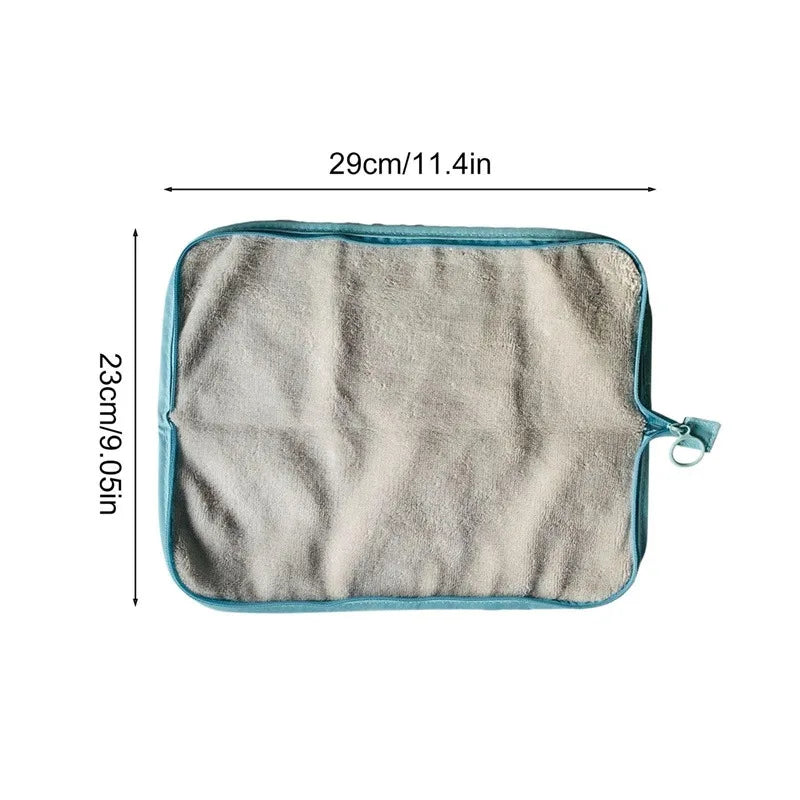 Waterproof Wet Umbrella Bag Foldable Absorbent Pouch for Travel Car Home Camping Rainy Day Dry Storage Organizer