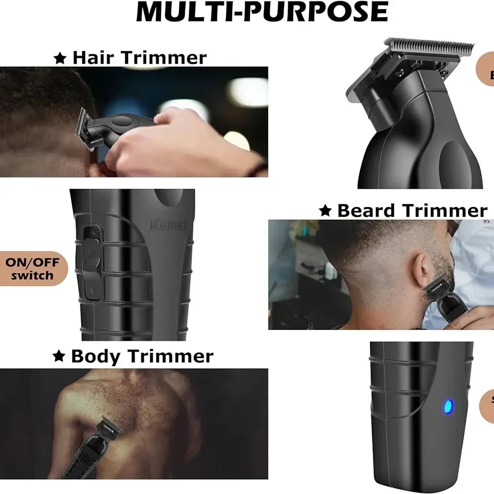 Kemei 11500RPM Rechargeable Hair Clippers Barber Cordless Hair Trimmer Shaver Men Hair Cutting Machine KM-2299 KM-90-4 KM-1102