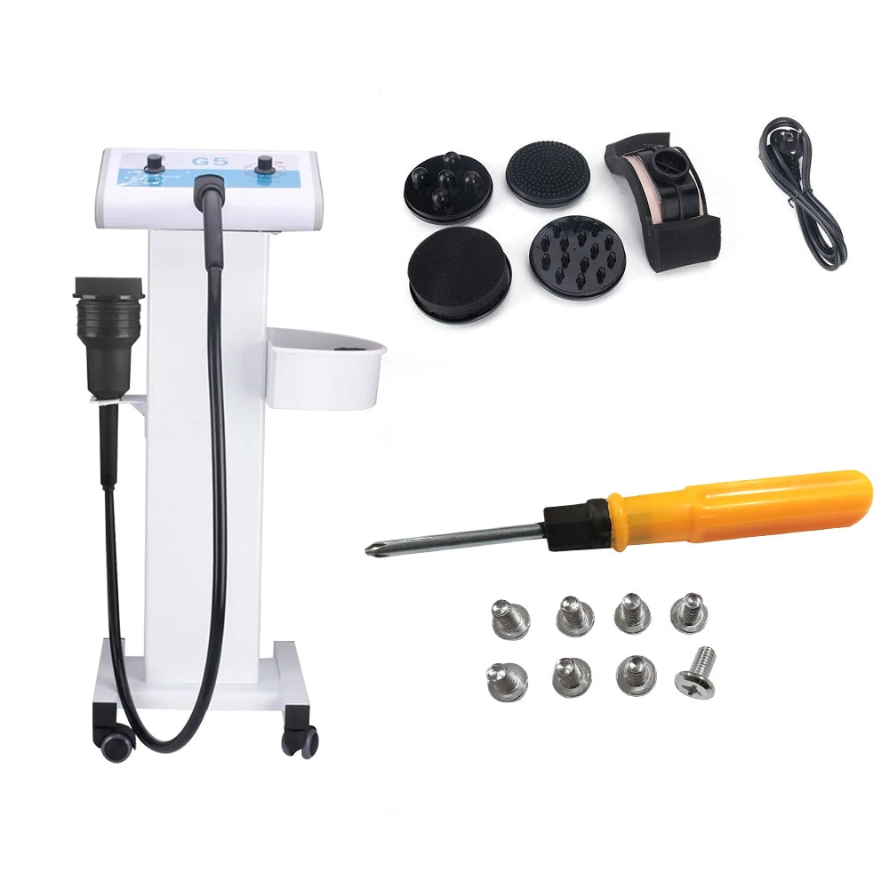 G5 Vibrating Massager Body Slimming Machine with Trolley Stand Fat Burner Shaping Weight Loss Device High Frenquency Vibrator