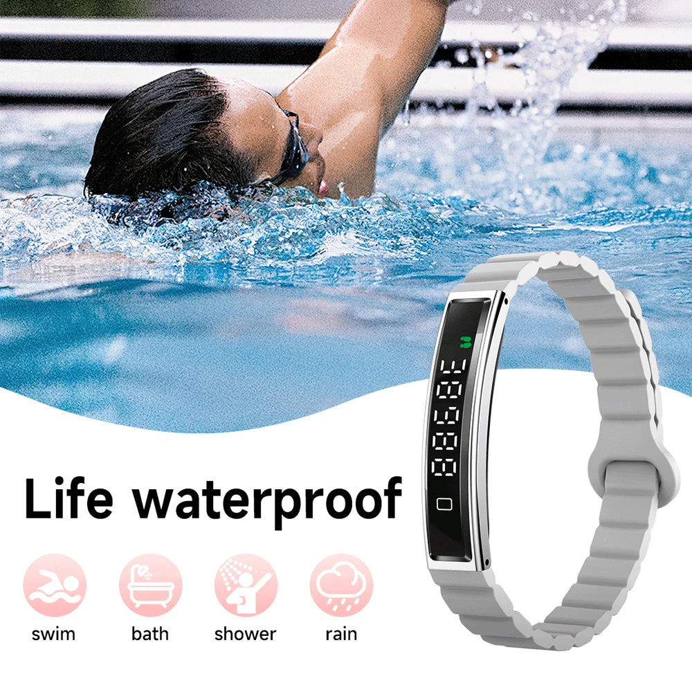 2026 New Fashion Women Smart Bracelet Multi-Sport Mode Fitness Tracker Heart Rate & Sleep Health Monitoring Smartwatch Men Women