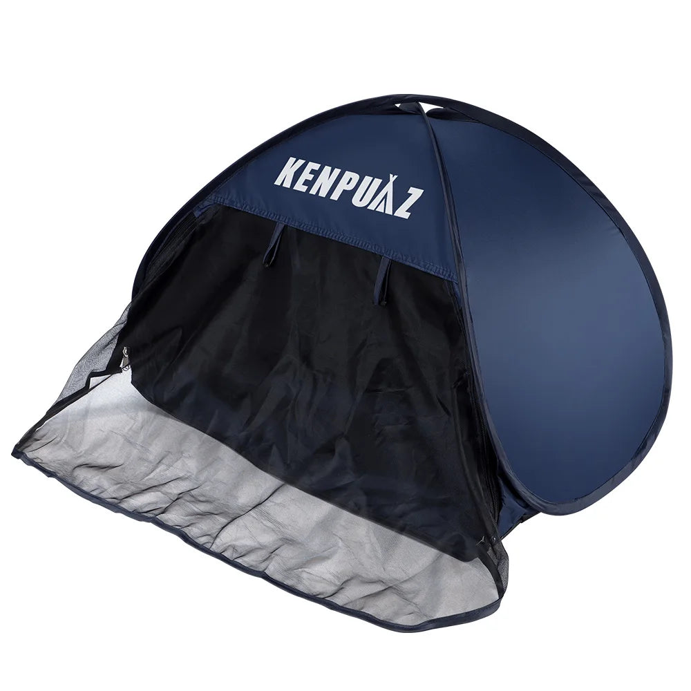 Portable Sun Shelter Instant Sun Shade Canopy Head PopUp Canopy Automatic Shade Tent for Beach Camping Fishing Hiking Picnic