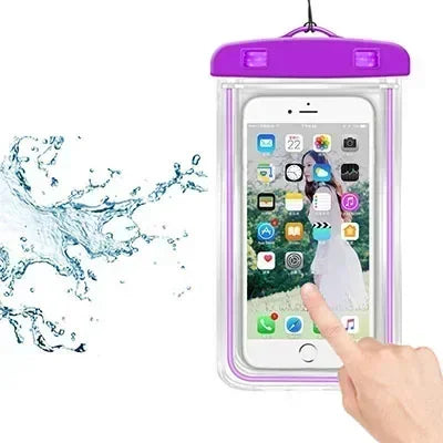 2PC Waterproof Phone Pouch Drift Diving Swimming Bag Underwater Dry Bag Case Cover For Phone Water Sports Beach Pool Skiing