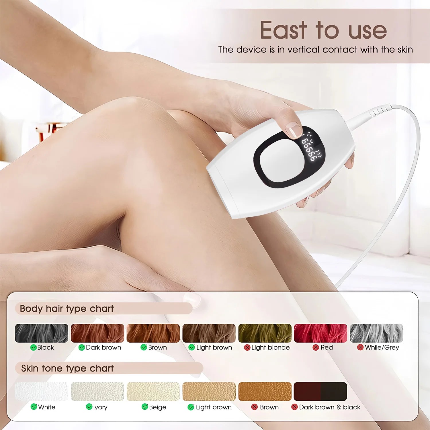 Electric Laser Depilator IPL Pulses Hair Removal Handset Home Professional Painless Depilator Painless Razor Tool EU Plug