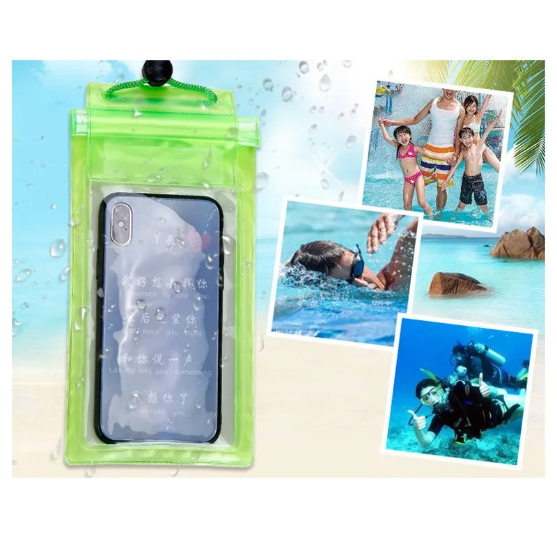 High Waterproof Sealing Swimming Bag Large Size Transparent Underwater Dry Protection Bag for Iphone Mobile Phone Pouch