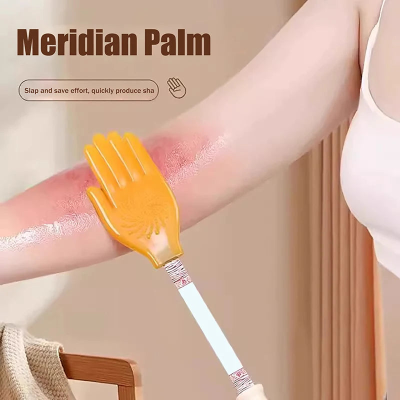 Gua Sha Massager Pai Sha Board Palm Meridian Pat Health Care Tool Back Massage Clap Sticks for Body Fatigue Relief