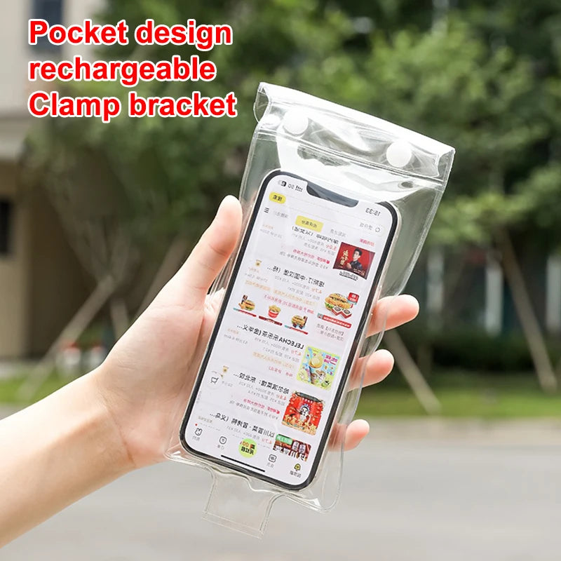 5PCS Waterproof Phone Cover Clear Case for Rider Motocycle Ridding Rainproof Phone Pouch Dry Bag Touchable Screen for Charge