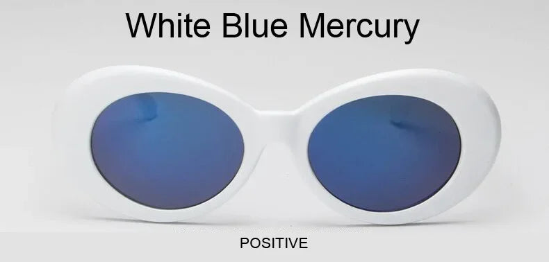 New Retro Oval Sunglasses Man Vintage Fashion Sun Glasses Classic White Black Lentes De Sol Mujer UV400 Gafas De Sol