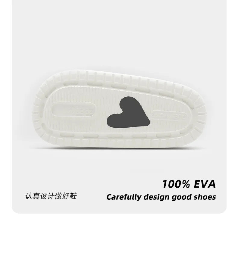 Women's Cloud Cushion Summer Slippers - Ultra-Soft EVA Slides with Thick Sole, Non-Slip Bath/Home Sandals for Indoor & Outdoor