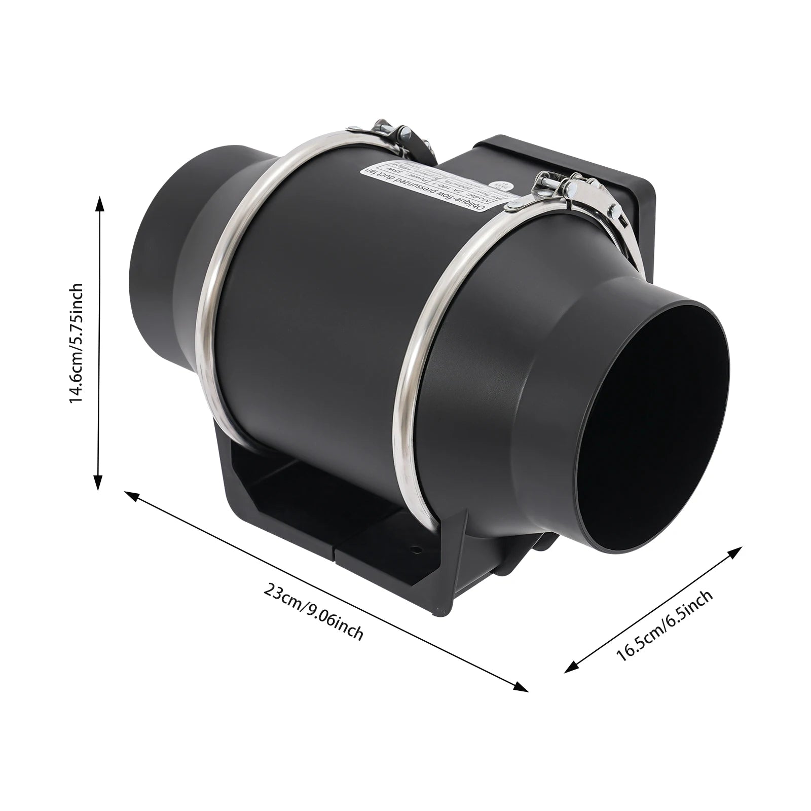 YIYIBYUS 220V Exhaust Fans Pipe Duct Ventilation Fan Silent Bathroom Extractor Ventilation Kitchen Toilet Wall Exhaust Duct Fan
