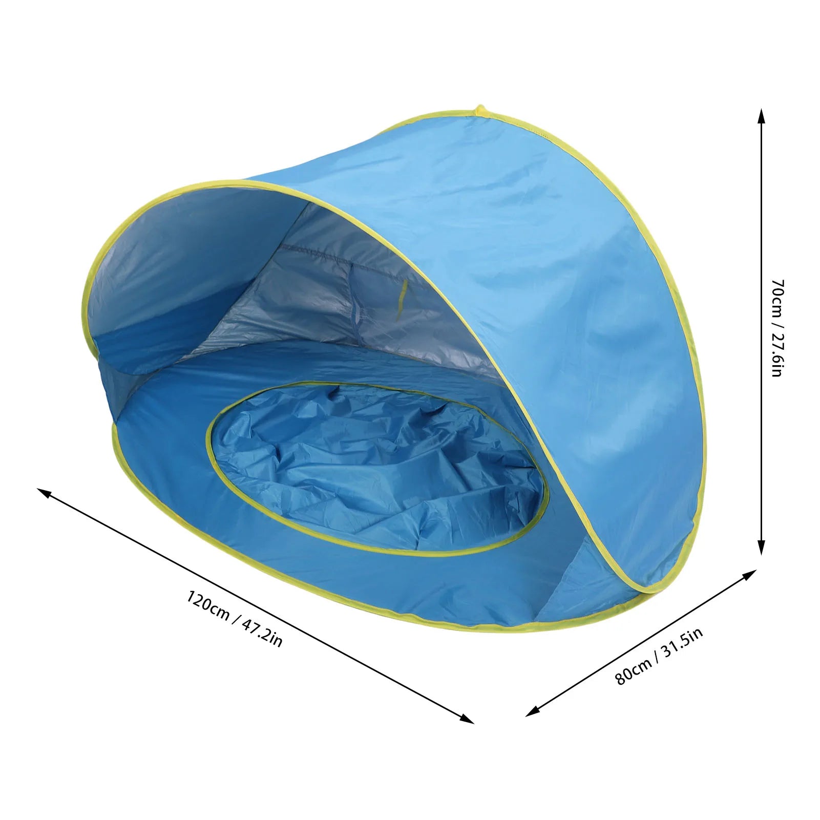 【New】Beach Tent Sun Shelter  Up Beach Tent Sun Proof Wind Proof Portable Baby Beach Tent with Pool Storage Bags for Outdoor