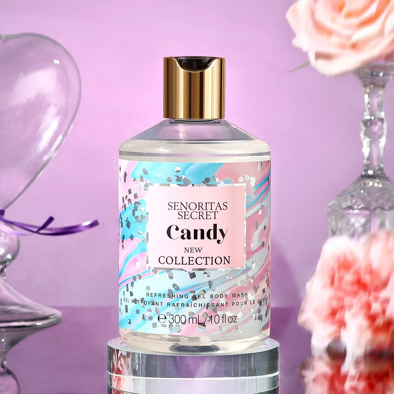 Women's Shower Gel 300ml, Fragrance Shower Gel, Velvet Petal, Water Kiss, Long-lasting Fragrance, Perfume Shower Gel