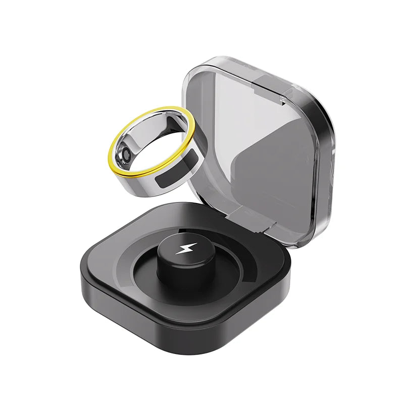 IMIKI Smart Ring 2 With Wireless Charging Health Manager Sleep Heart Rate 5ATM Waterproof For Android iOS Man Woman