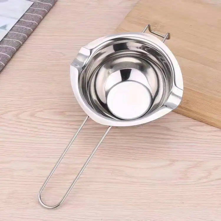 3Pcs stainless steel melting pot set, a multi-purpose melting pot tool set, suitable for handcrafted candle making and kitchen