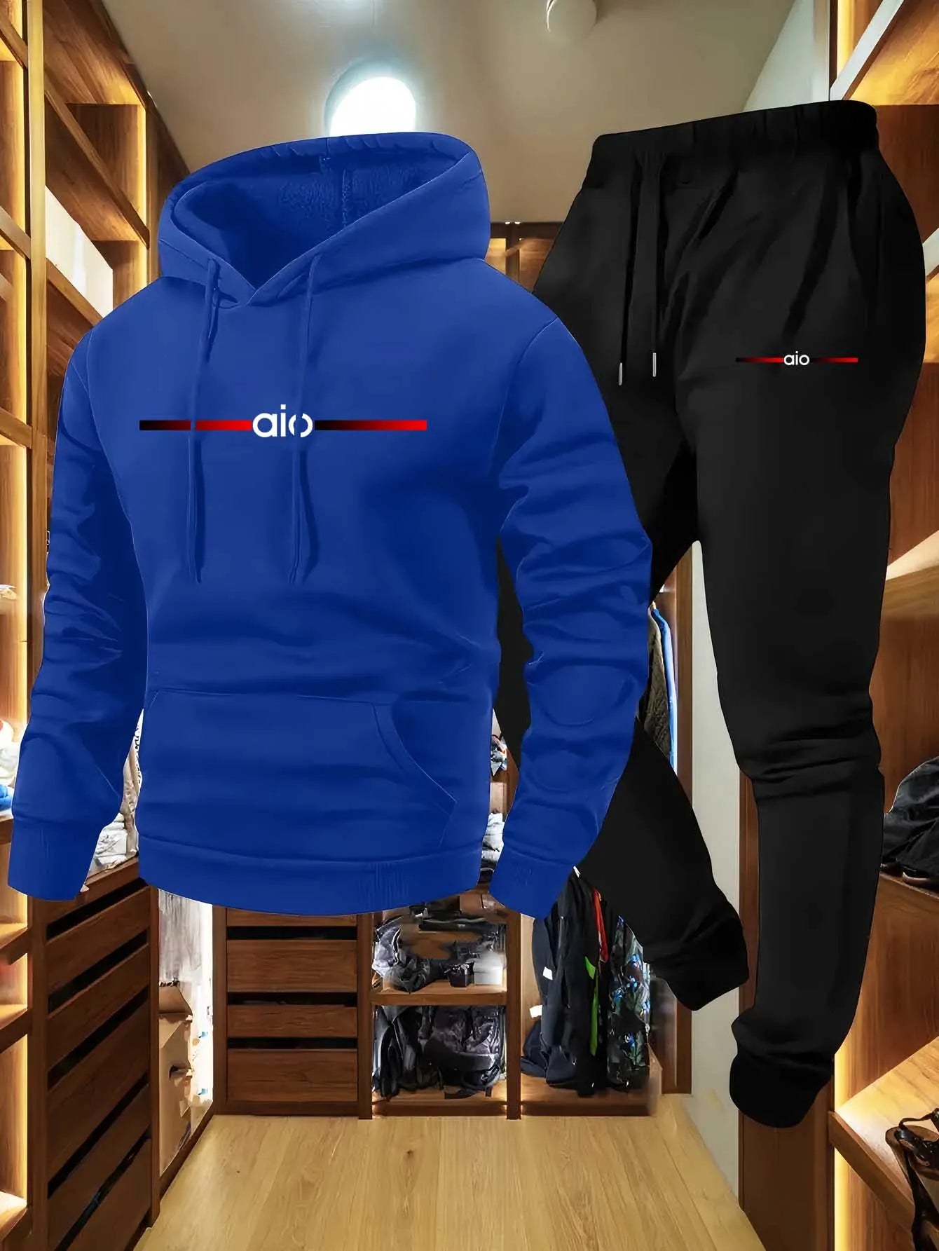 Men's hooded sweatshirt suitable for casual sportswear in autumn and winter seasons as well as trendy streetwear for daily wear