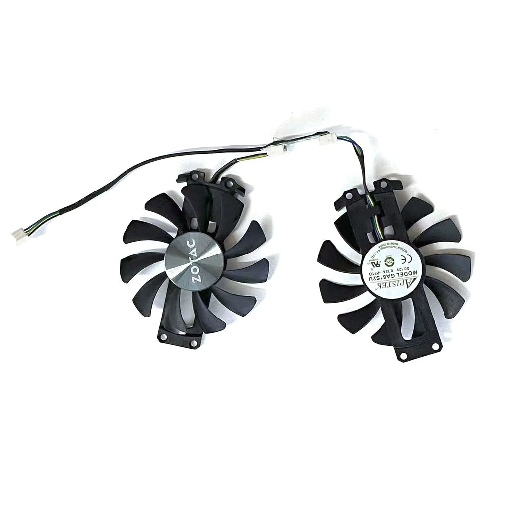 2pcs/lot GA81S2U 12V 0.38A 75mm 4Pin GTX 960 Apistek Cooler Fan For ZOTAC GTX960 4G PCI-EDC Graphics Card Fan