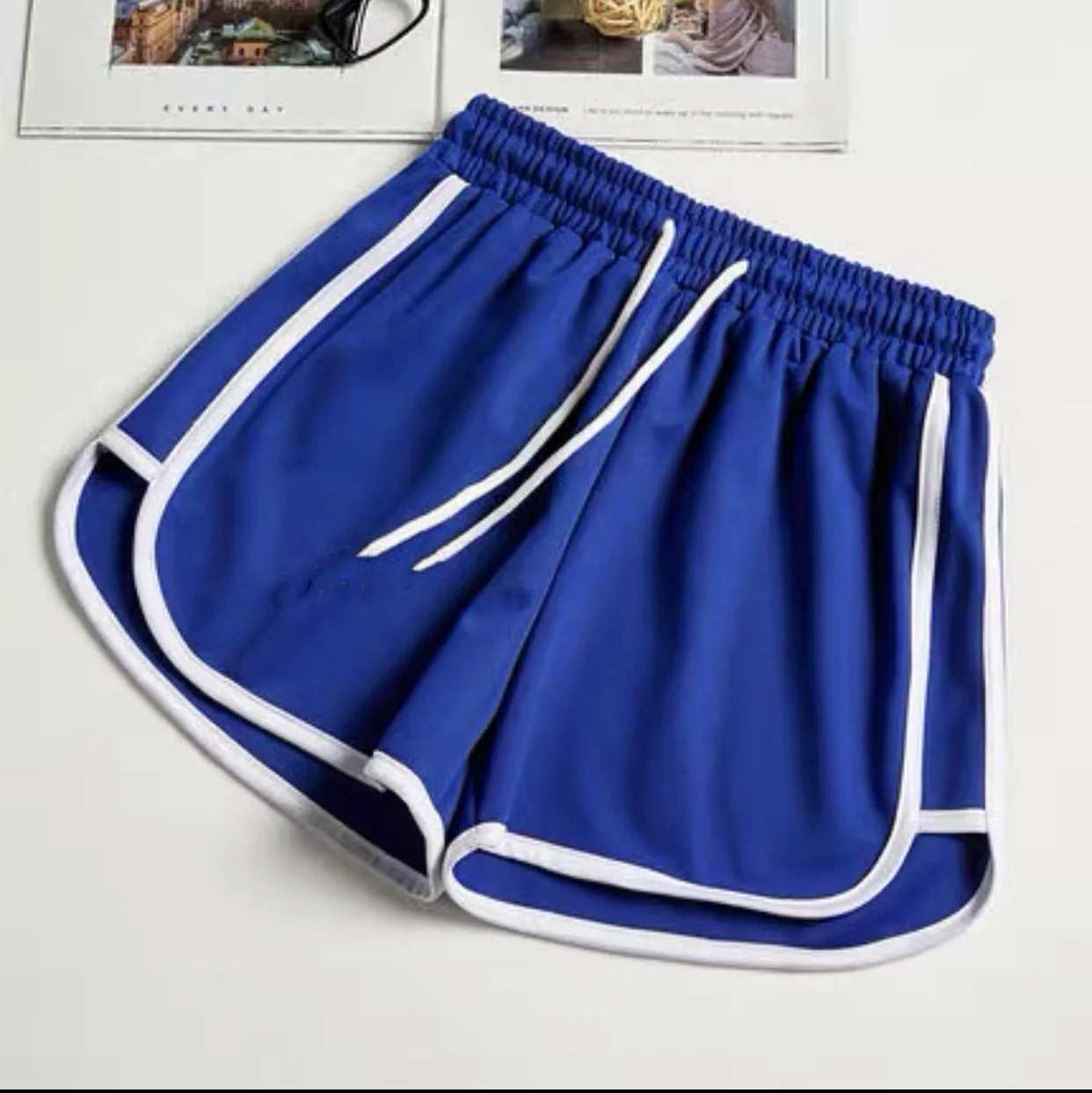 Summer Men and Women casual loose straight shorts lady stylish thin breathable wide leg gym short pants Women yoga Shorts