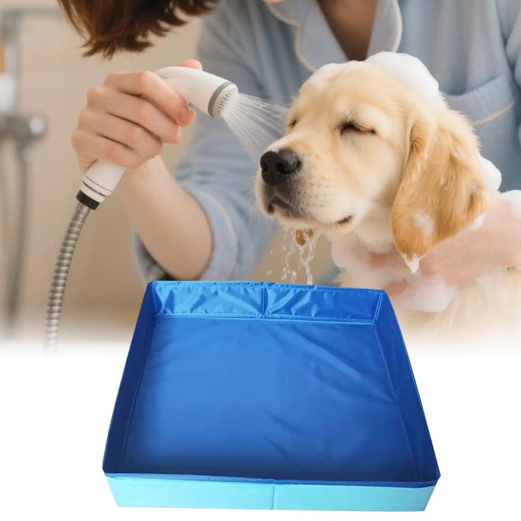 Dog Kids Pool PVC Folding Pet Swimming Pool Non-Inflatable Foldable Wading Pool Anti-Slip For Puppy Cats Other Animals