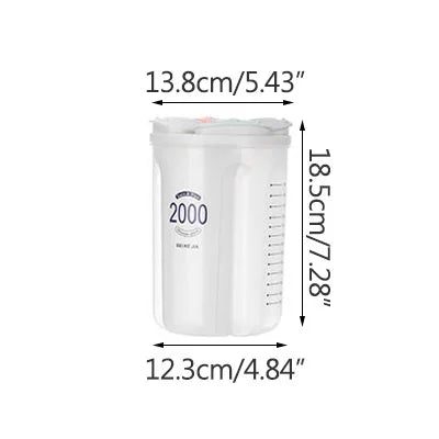 Kitchen Storage Box Food Storage Box Kitchen Supplies Grain Storage Tank  Transparent Organizers Moisture-Proof Sealed Cans