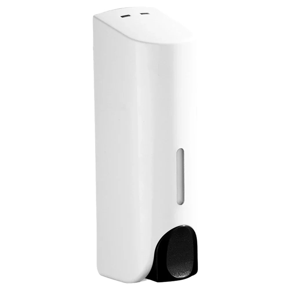 350ML Shower and Lotion Dispenser Waterproof Shampoo Shower Gel Container Wall Mount with Clear Window for Home Hotel Restaurant