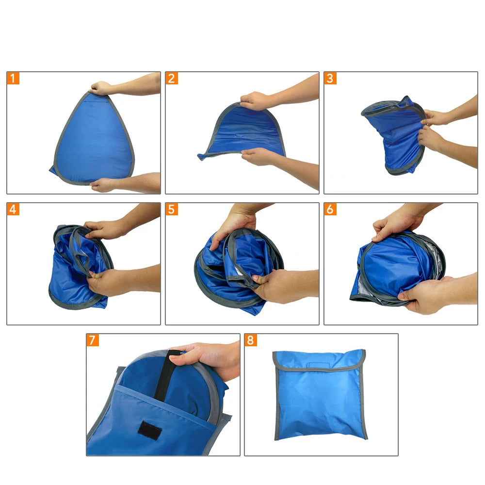 Portable Sun Shelter Outdoor Mini Sunbathing Head Tent Windproof Sand Proof Canopy Headrest Pops Up Beach Sun Shade Tents
