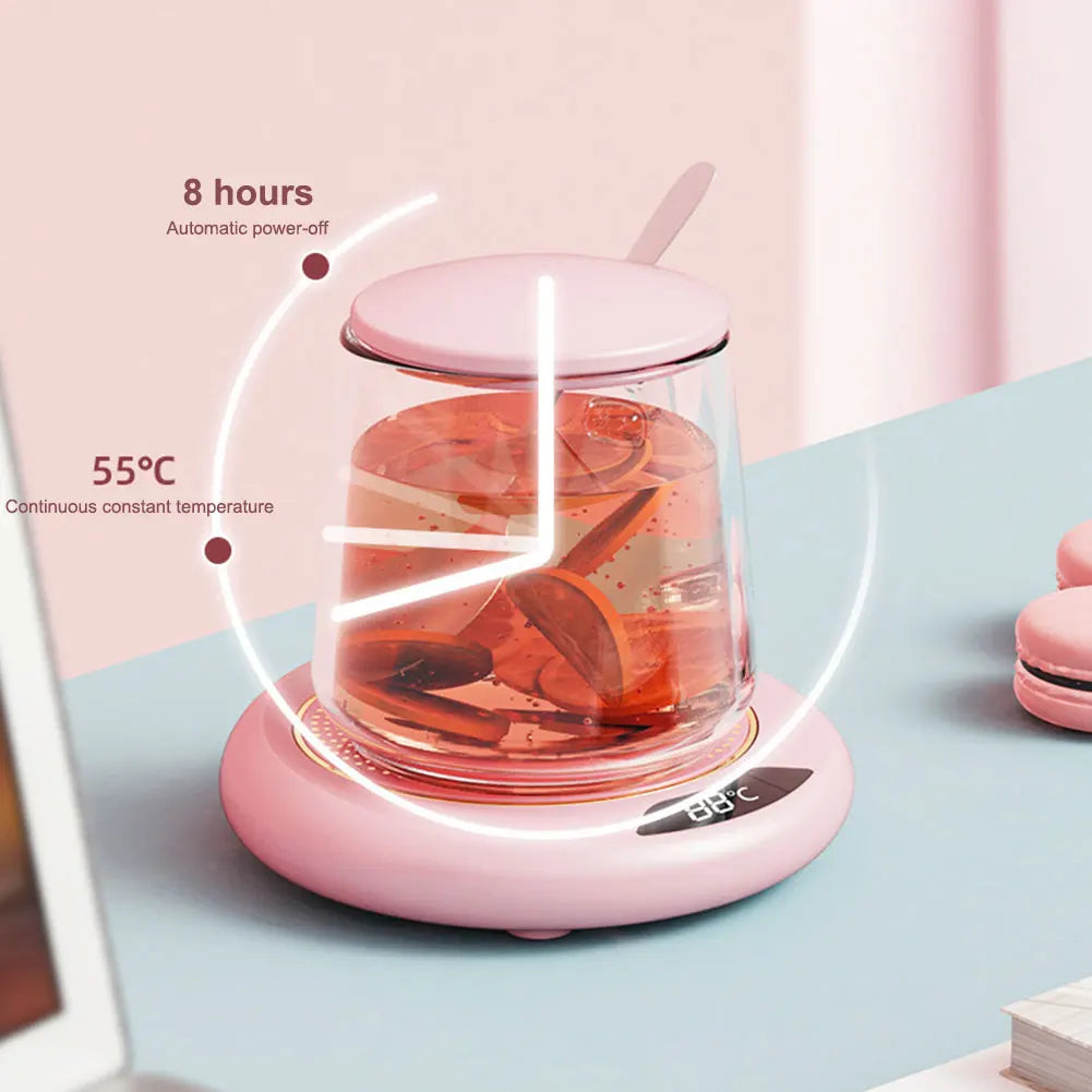 USB Electric Beverage Warmer 3 Temperature Setting Coffee Warmer Plate Coffee Cup Warmer for Hot Coffee Tea and Milk