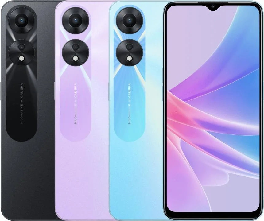 OPPO A78  Mobile Phone 5000mAh Long-Lasting Battery 33W Quick Charge 50MP Main Camera 90Hz HD+ Display Fingerprint & Face Unlock