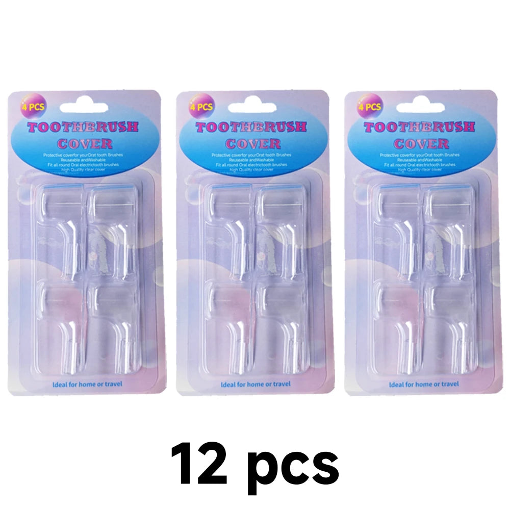 Toothbrush Head Dustproof Covers Caps For Oral B Replacement Brush Heads and iO Series Electric Toothbrush Head Protector 4/8PCS
