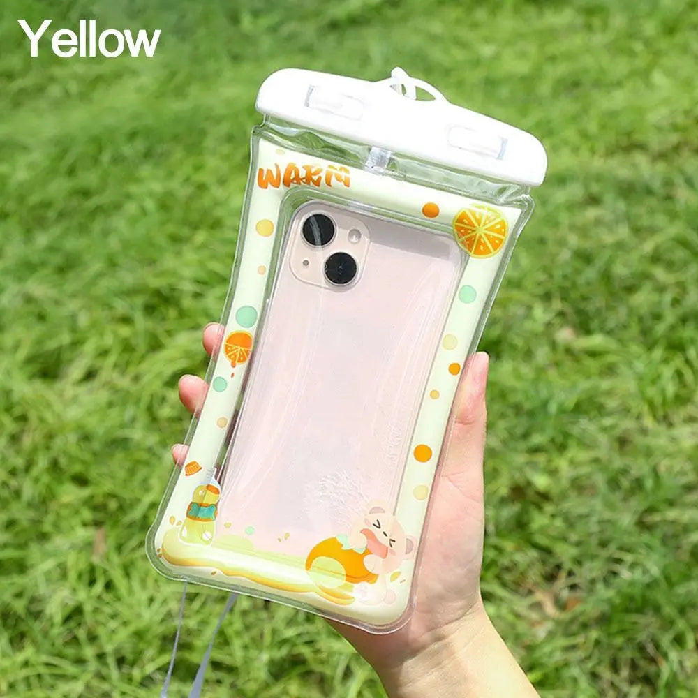 Waterproof Cartoon Phone Pouch Drift Diving Swimming Bag Underwater Dry Bag Case Cover For Phone Water Sports Beach Pool Skiing