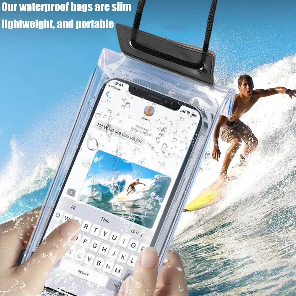 IPX8 Universal Waterproof Phone Case Water proof Bag Mobile Cover for iphone 13 14 15Pro Pouch Coque Underwater Cases Protector