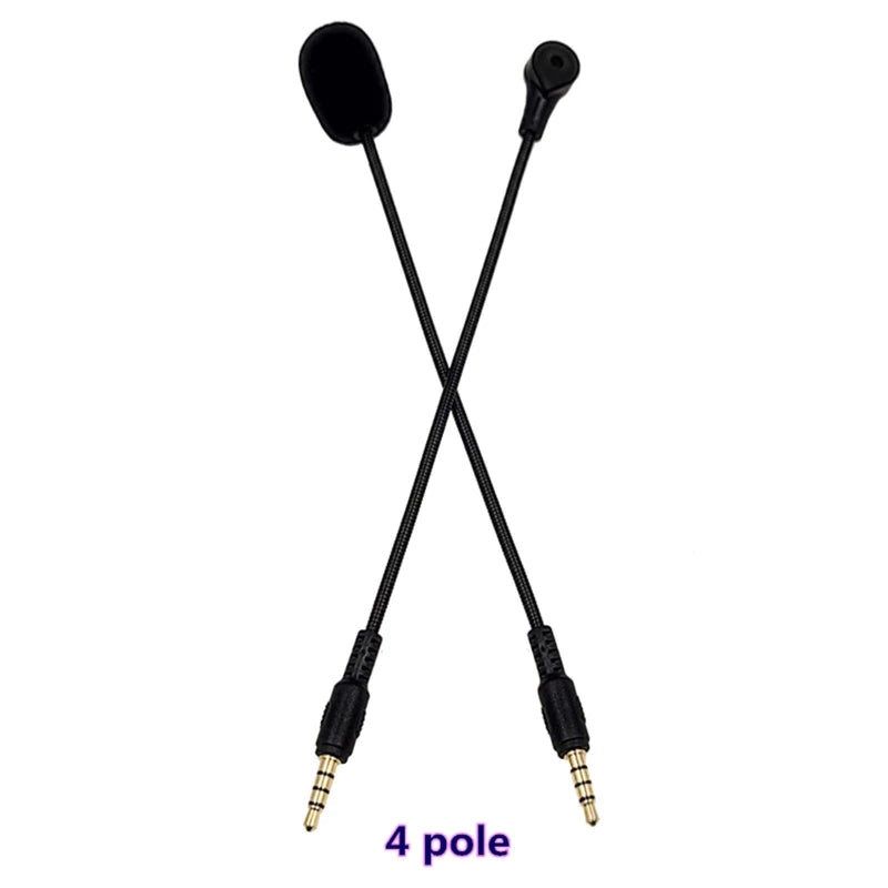 Universal 3.5mm Plug Replacement Noise Reduction Microphone Gaming Headset Bendable Microphone Audio Accessories Props